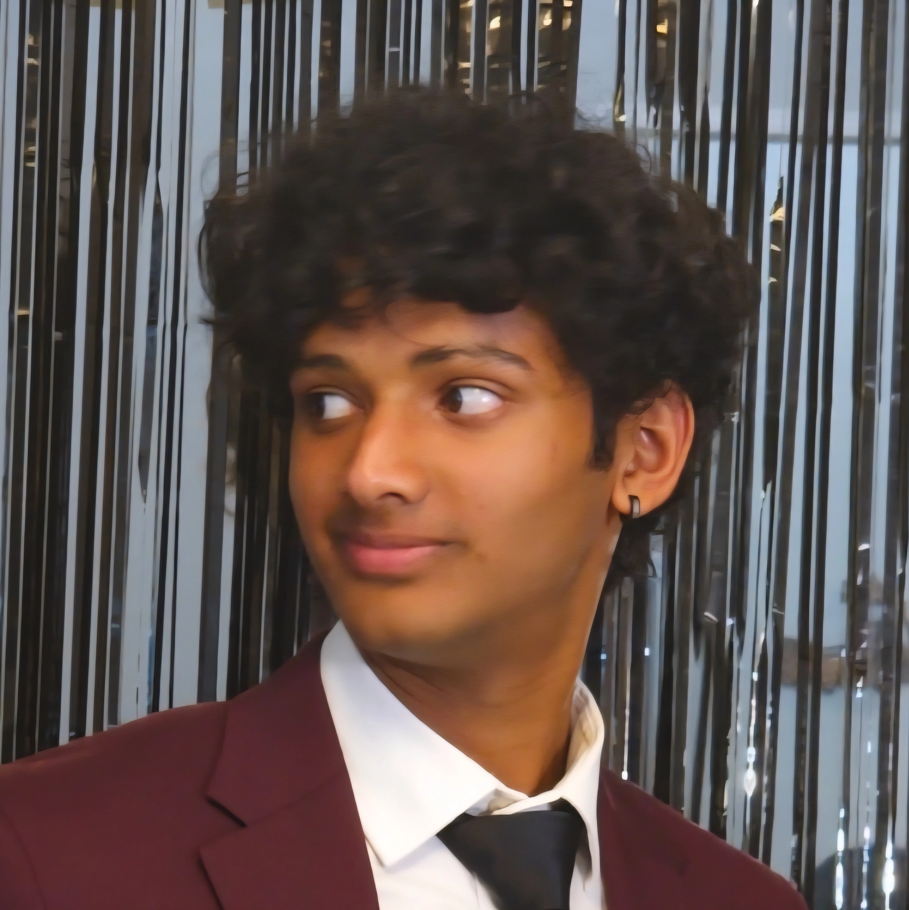 sragvee with a dinosaur on his head